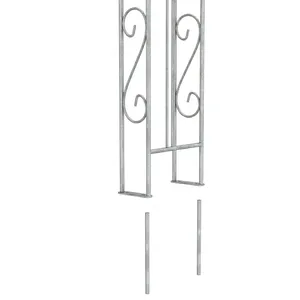 Växtstöd Rosenbåge 2,42 meter, svart