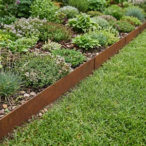 Rabattkant 100x17,5cm rost 10-pack