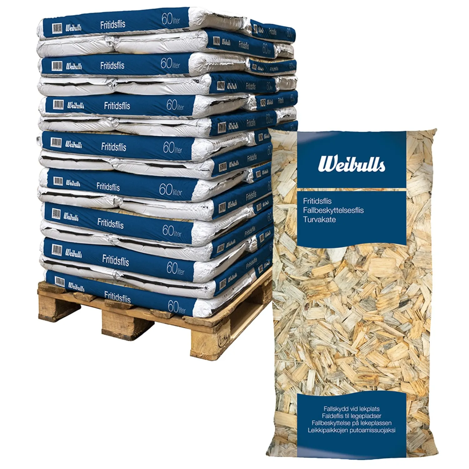 Fritidsflis, pall 2160 liter