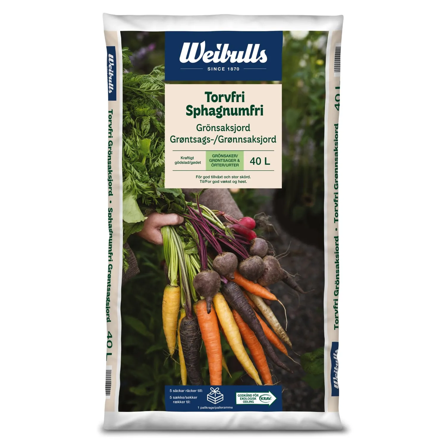 Grönsaksjord, torvfri pall 1800 liter