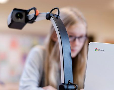With new software, even Chromebook users can use MagniLink video magnifiers.