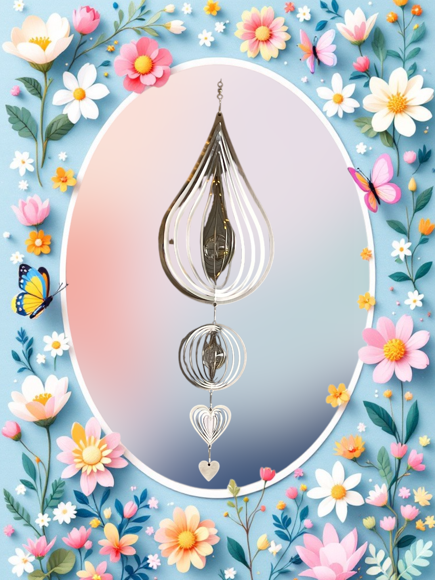 Superkampanj! Droppe plus klot 10cm plus hjärta 6 cm plus litet hjärta..spara nästan 50kr