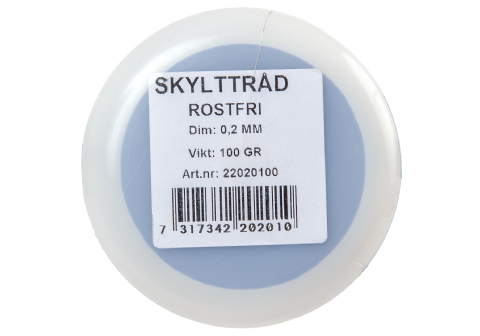 Tråd rostfri 0,20 mm, 400m/rl
