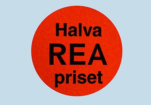 Etikett självh.29mm rund halva reapriset
