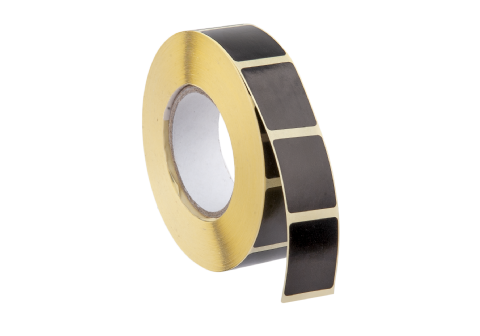 Täcketikett svart 24x20mm