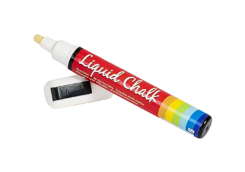 Kalkpenna Apli 5,5 mm vit rund spets
