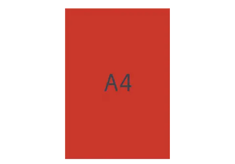 Kartong A4, mellanröd