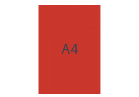 Kartong A4, mellanröd
