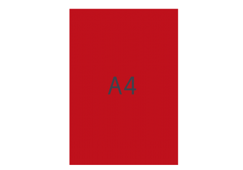 Kartong A4, röd