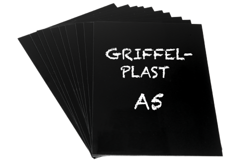 Griffelplast A5 svart PP