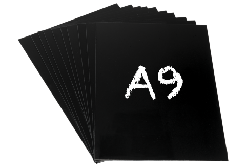 Griffelplast A9 svart PP