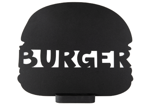 Griffelskylt Burger 25cm