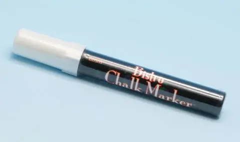 Kalkpenna Bistro 6 mm vit rund spets
