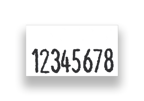 Etikett 1131, 20x11mm G2 vit,