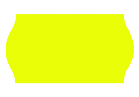 Etikett 26x16 G2 fluor gul