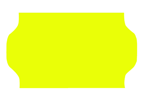 Etikett 32x19 G2 fluor gul