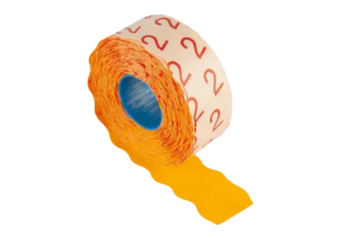 Etikett 26x12 G2 fluor orange