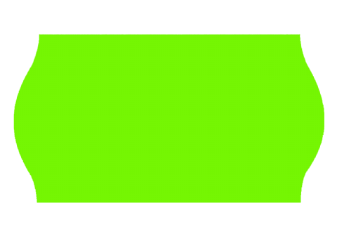 Etikett 26x16 G2 fluor grön
