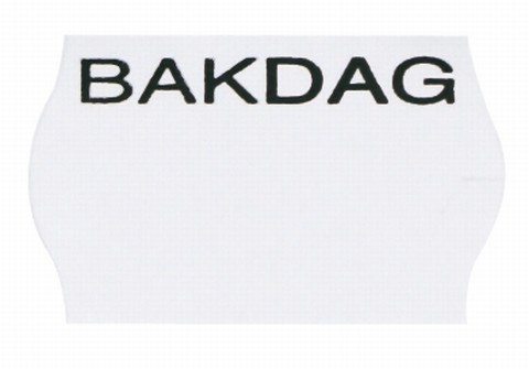 Etikett 26x16 G2 vit tryckt bakdag ök