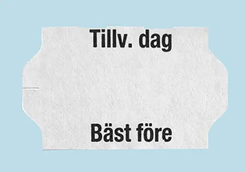 Etikett 32x19 G2 vit Tillv.dag,Bäst före