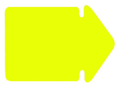 Pil mellan 230x165mm fluor gul