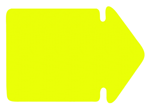 Pil mellan 230x165mm fluor gul