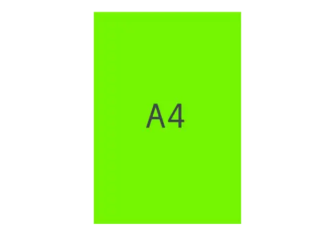 Kartong A4 fluor grön,