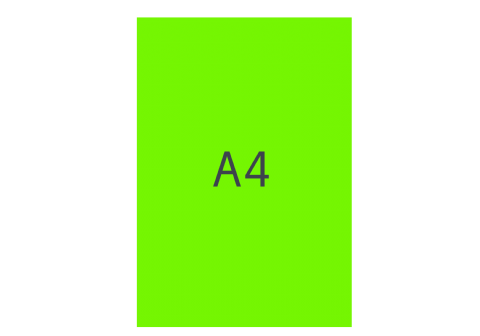 Kartong A4 fluor grön,
