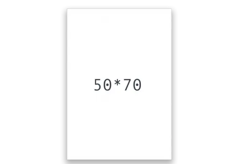 Kartong 50x70cm vit