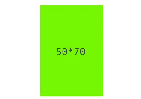 Kartong 50x70cm fluor grön