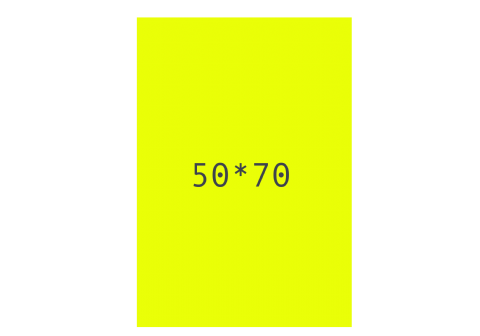 Kartong 50x70cm fluor gul