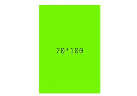 Kartong 70x100cm fluor grön