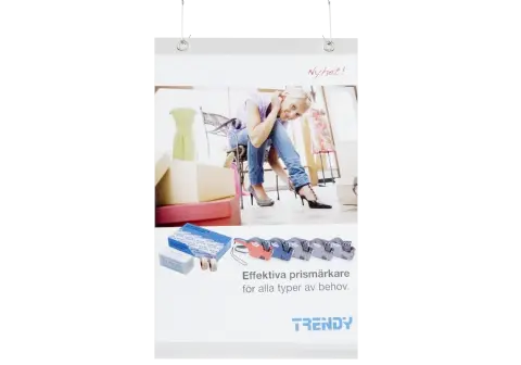 Plastficka A4 frihängande 10st/fp