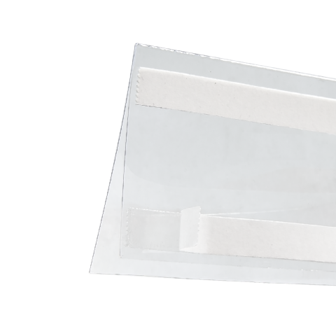 Plastficka 210x75mm med tejp
