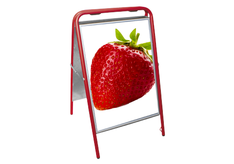 Gatuställ 50x70cm Sign, röd