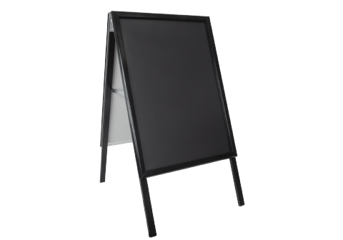 Gatuställ 50x70cm Alu-line svart 32mm