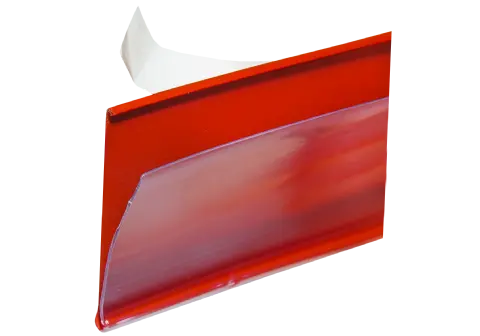 Hyllkantlist AL 39x885mm röd med skumtejp