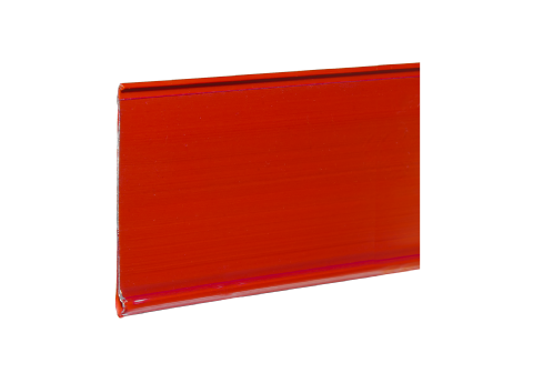 Hyllkantlist AL 39x885mm röd med skumtejp