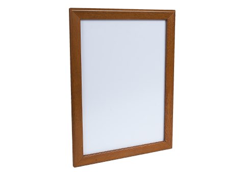 Väggram 50x70 cm, alu 32mm, träim.