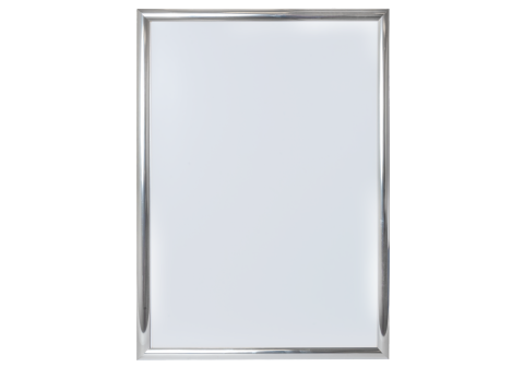 Väggram 50x70cm alu silver polerad 25mm