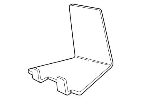 Akrylställ tallriks display