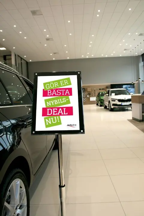 Akrylställ, infoställ A4 teleskop