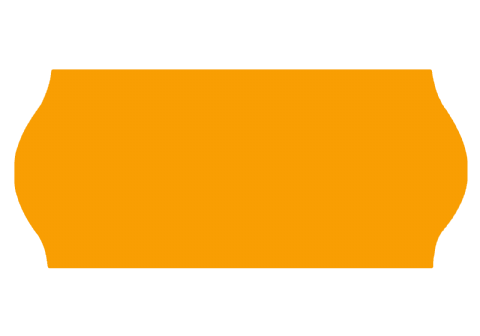 Etikett 26x12 G2 fluor orange