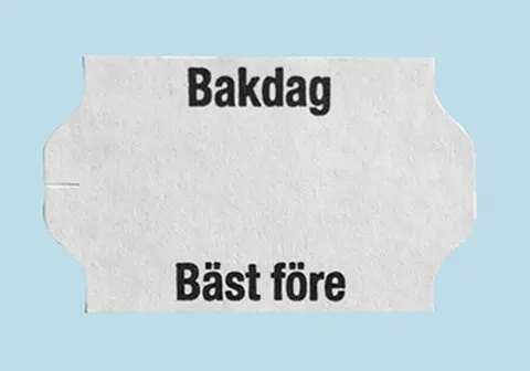 Etikett 32x19 G2 Bakdag, bäst före