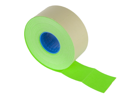 Etikett 29x28 G2 fluor grön