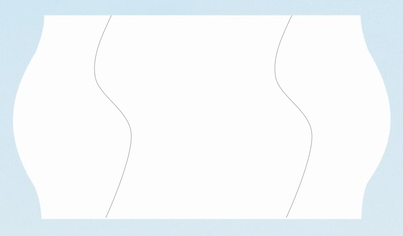 Etikett 26x16 G2 vit säk.stans