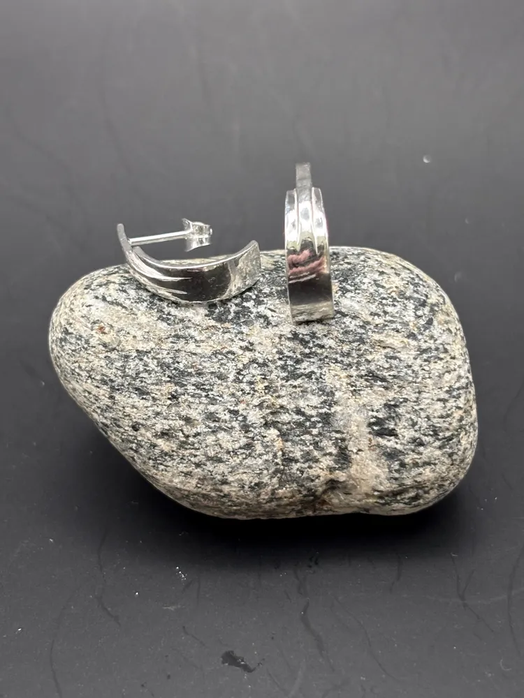 Örhänge raffel silver