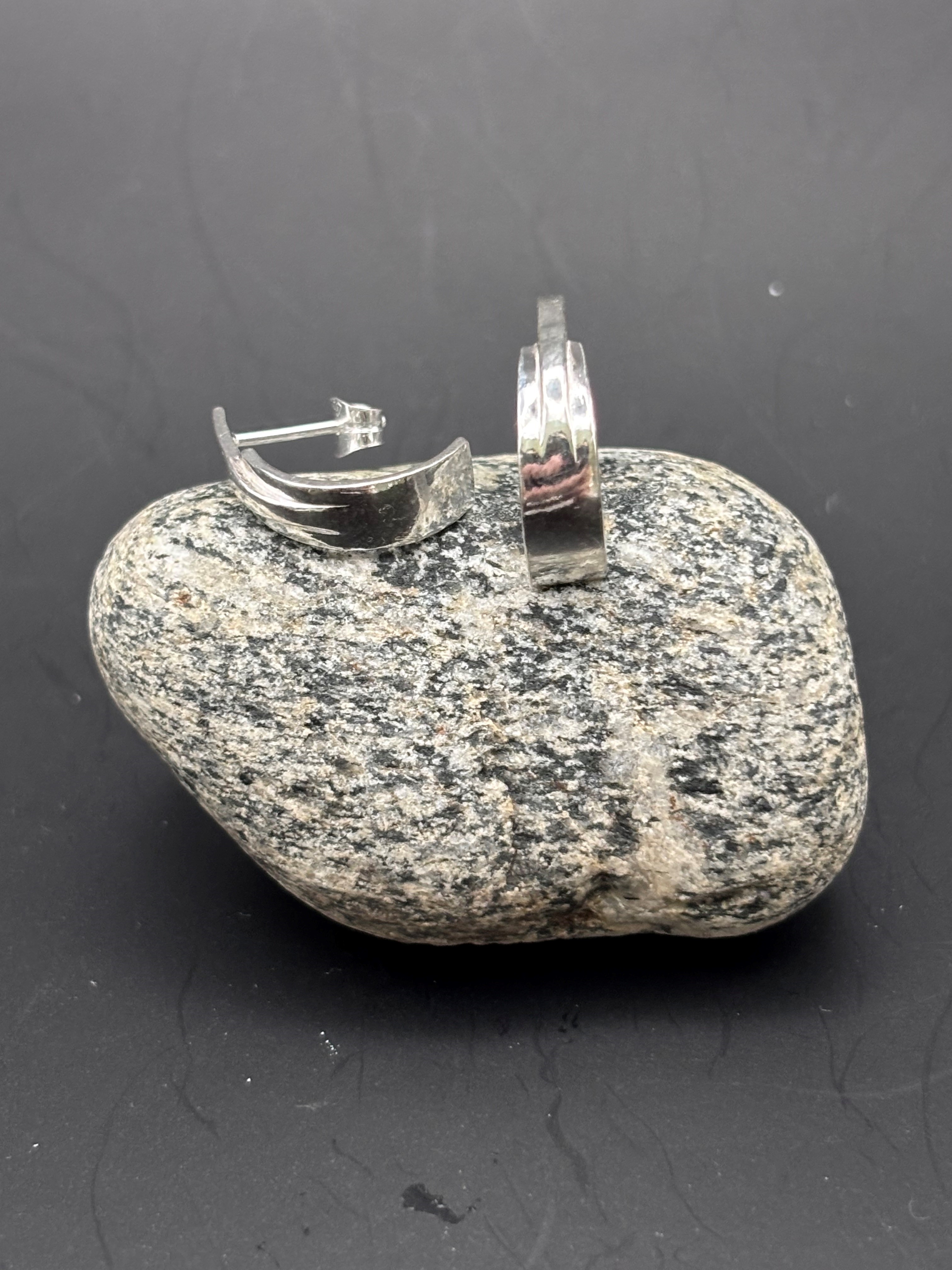 Örhänge raffel silver