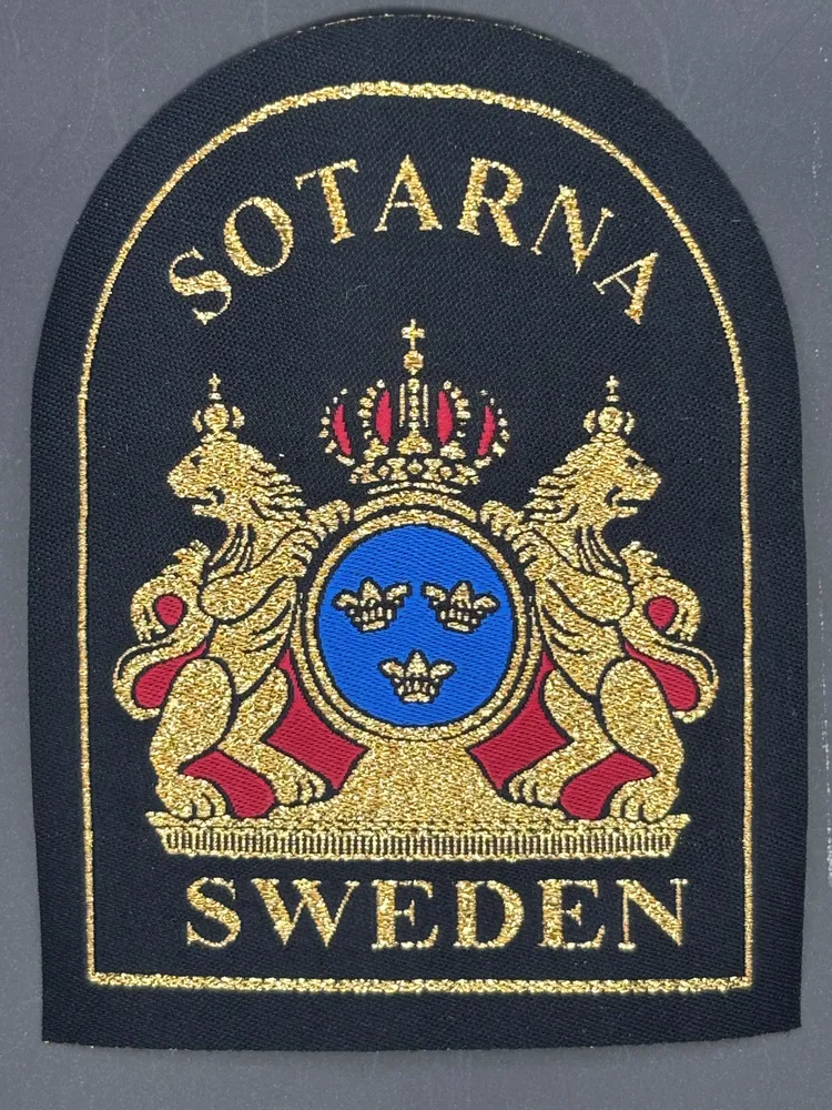 Vävt märke Sotarna Sweden
