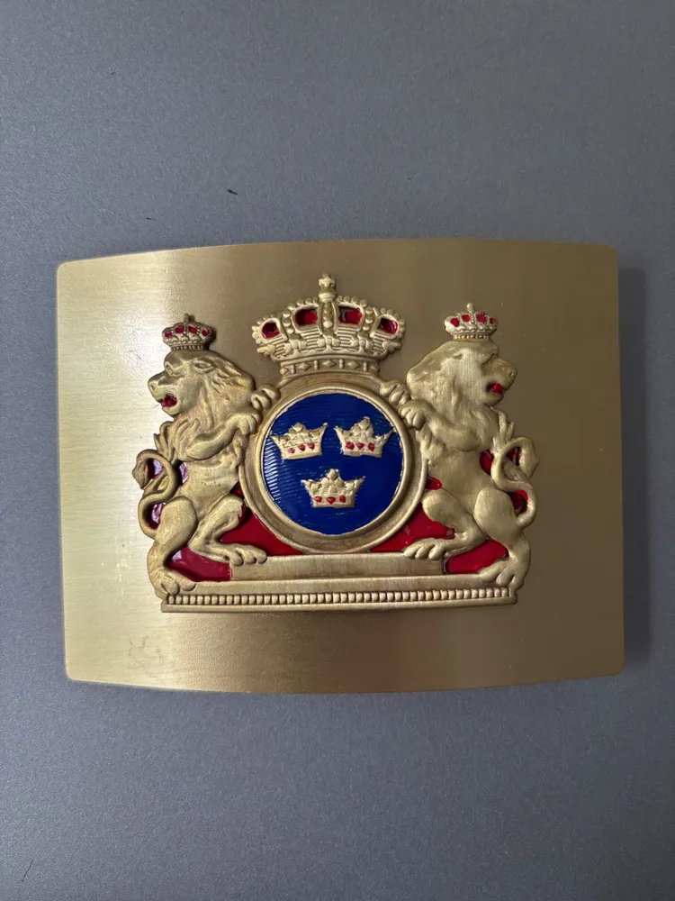 Gesällbälte mässing målat med rem
